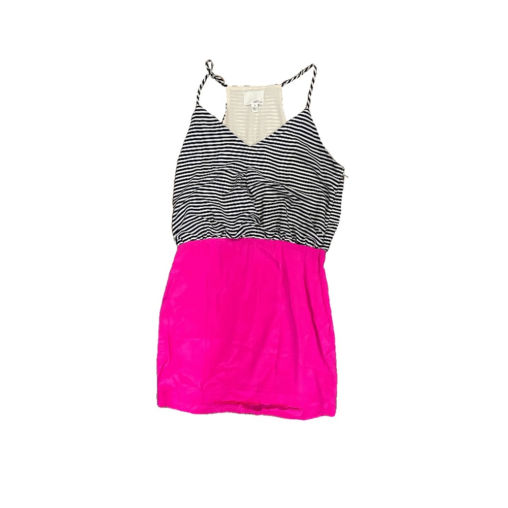 Greylin Patterned Spaghetti Strap Mini Dress